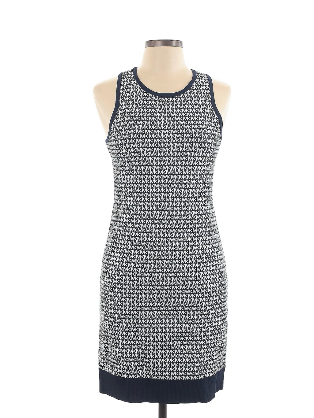 Michael Kors Black And White Houndstooth Sweater Top